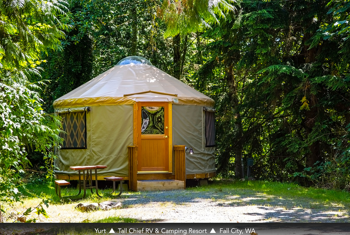 Yurt at Tall Chief RV & Camping Resort, Fall City, WA