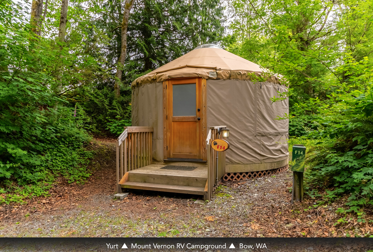 Yurt at Mount Vernon RV Campground, Bow, WA