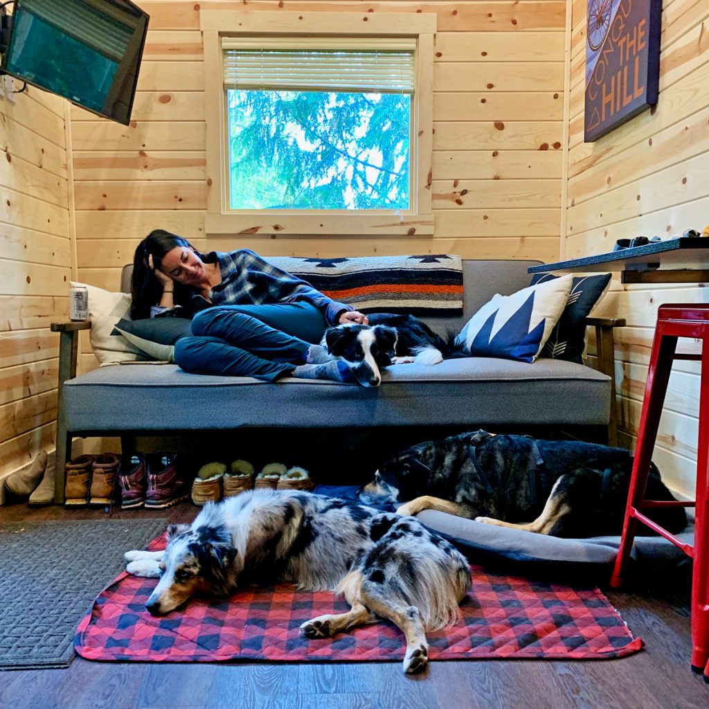 Interior of Anderson Tiny Home at Mt. Hood Tiny House Village