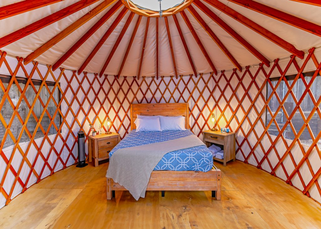 Glamping Yurts at Marina Dunes RV Park