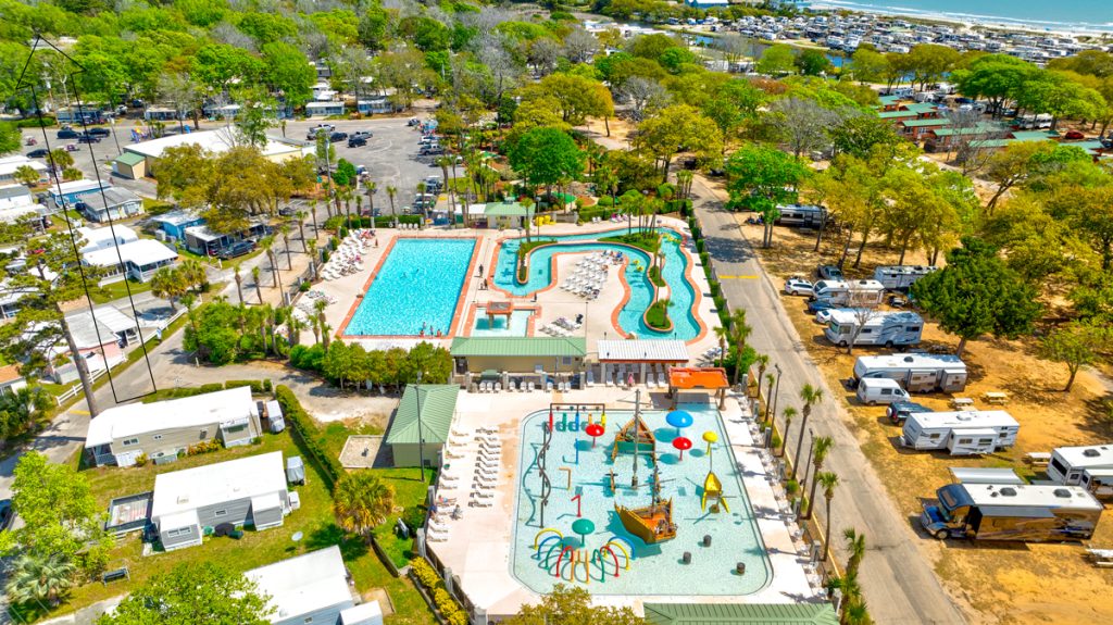 Lazy River at Carolina Shores RV Resort