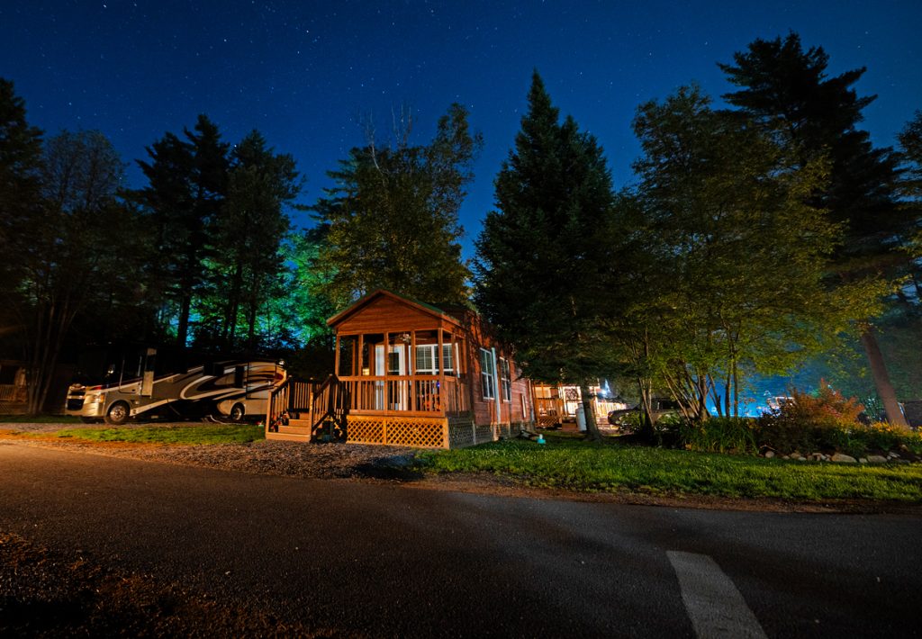 Cabin at Lake George Escape Campground