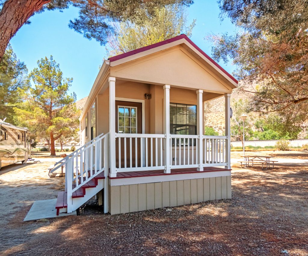 Glamping cabin at Thousand Trails Soledad Canyon