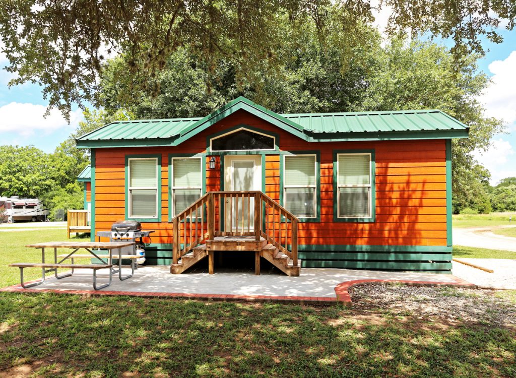 Glamping cabin at Thousand Trails Colorado River